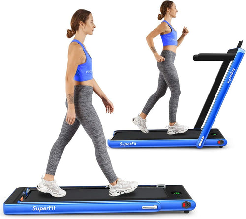2 in 1 Folding Treadmill with LED Display J732377