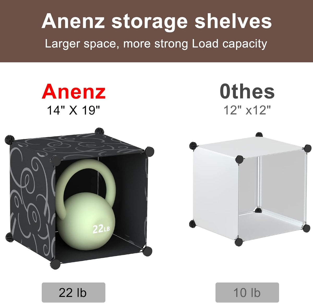Portable Closet 12 Cube Storage Organizer R7372