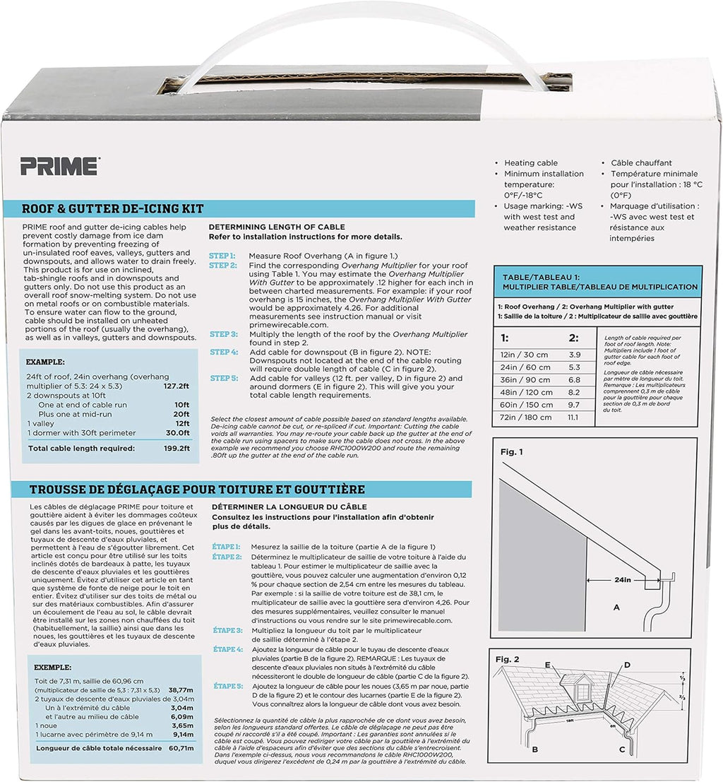 Roof & Gutter De-Icing Kit I744509