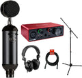 Blue Blackout XLR Condenser Microphone Bundle with Focusrite Scarlett Solo Audio Interface R3345