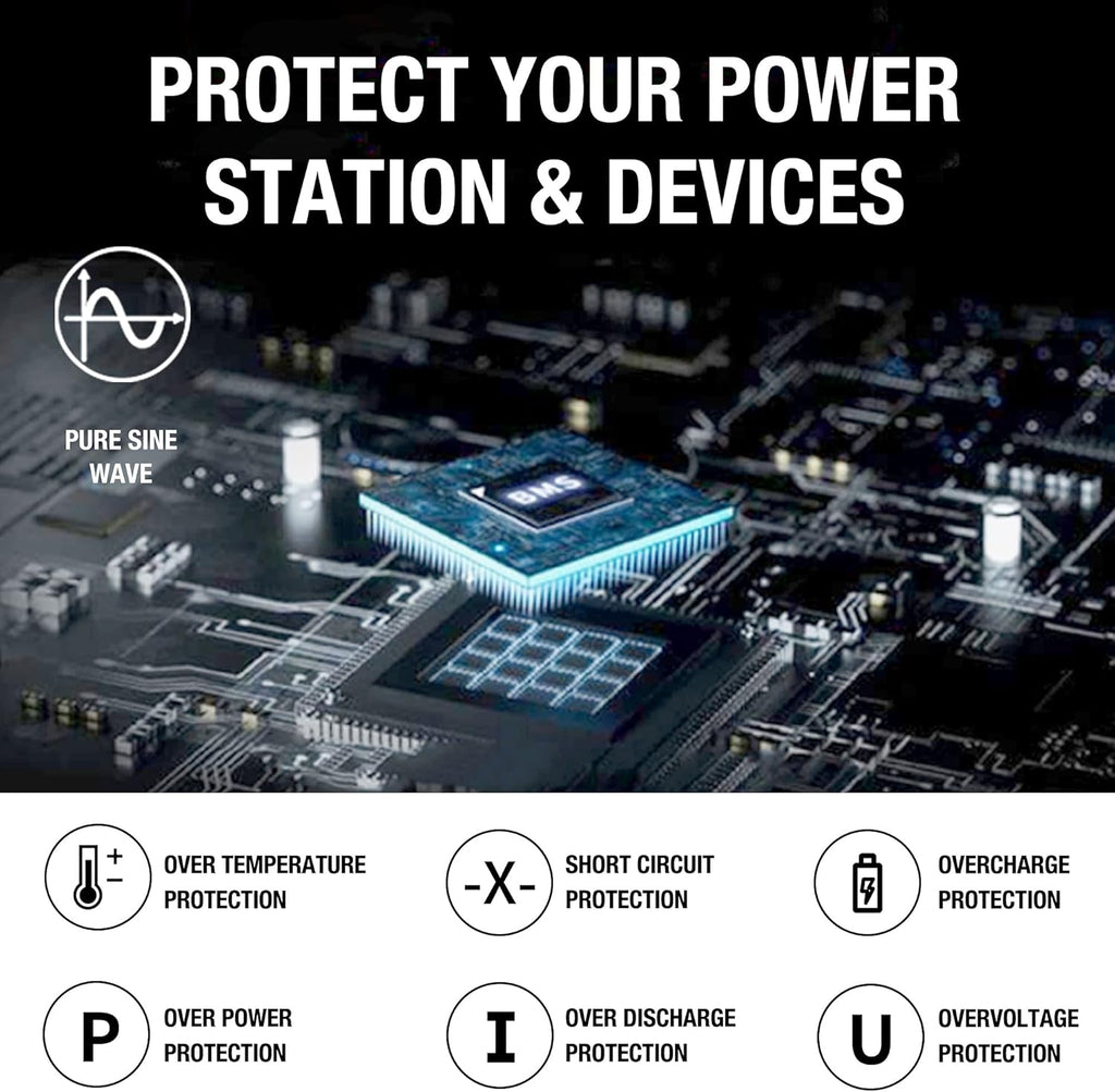 Portable Power Station 518Wh Solar Generator with 110V/500W AC Outlet K77748