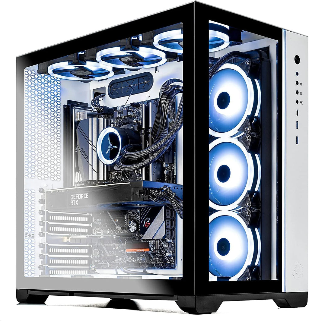 White Gaming Desktop PC with AMD Ryzen 7 5800X, RTX 3080 Ti, 1TB NVMe SSD, 16GB DDR4 S1950