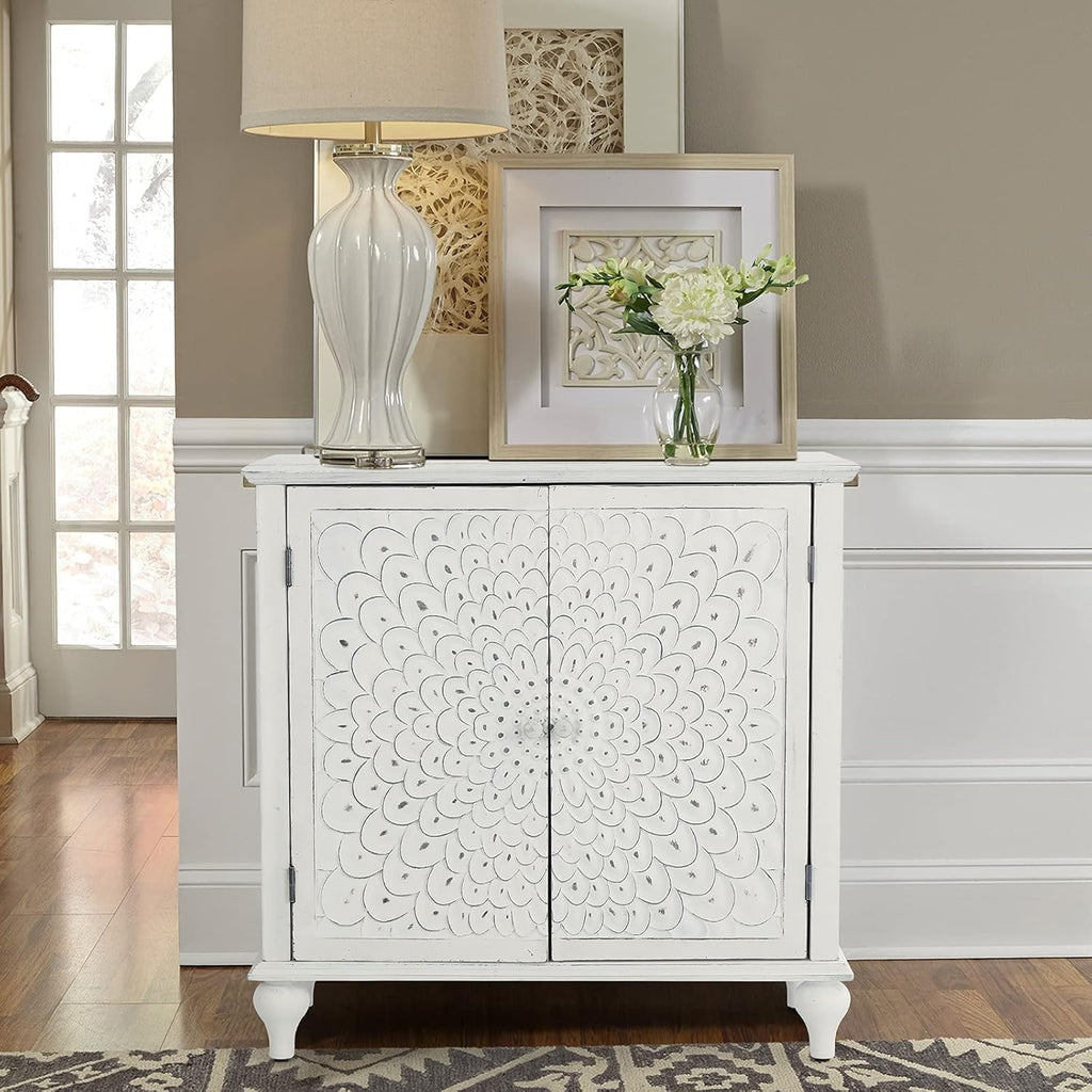 White 2 Door Storage Cabinet H676
