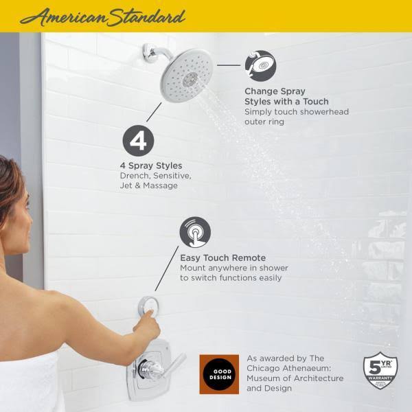 4-Function Shower Head 2.5 GPM Polished Chrome Y10757