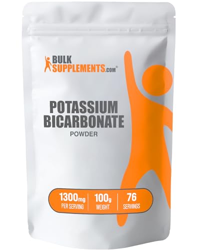 Potassium Bicarbonate Powder, 1300mg per Serving, 250g (8.8 oz) X83585
