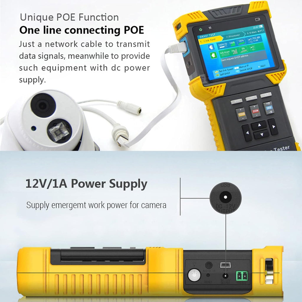 IP Camera Tester 8MP CVI TVI 5MP AHD CVBS 4 inch TFT Screen J4543