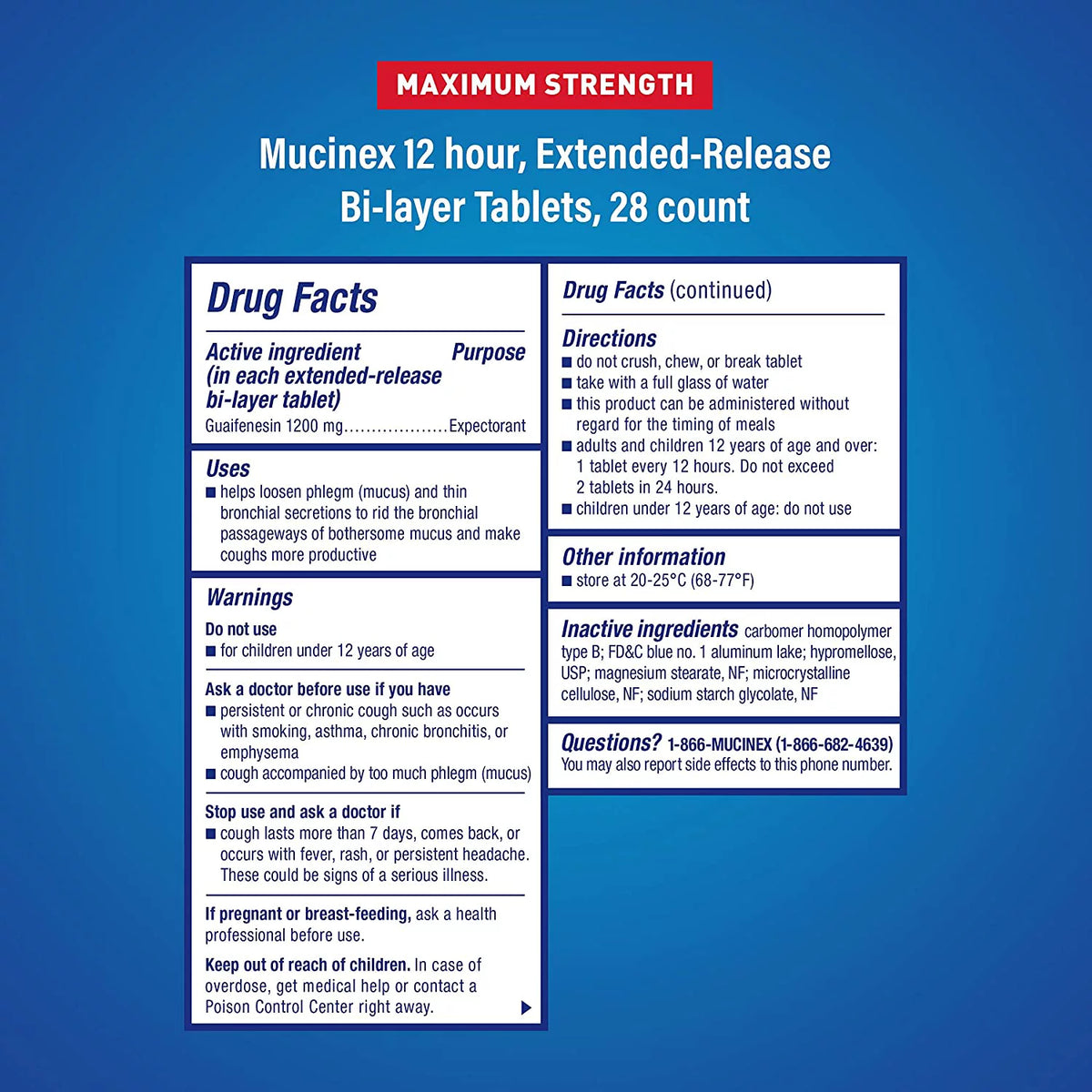 28 count Pack of 3 Extended-Release Expectorant Tablets E30407