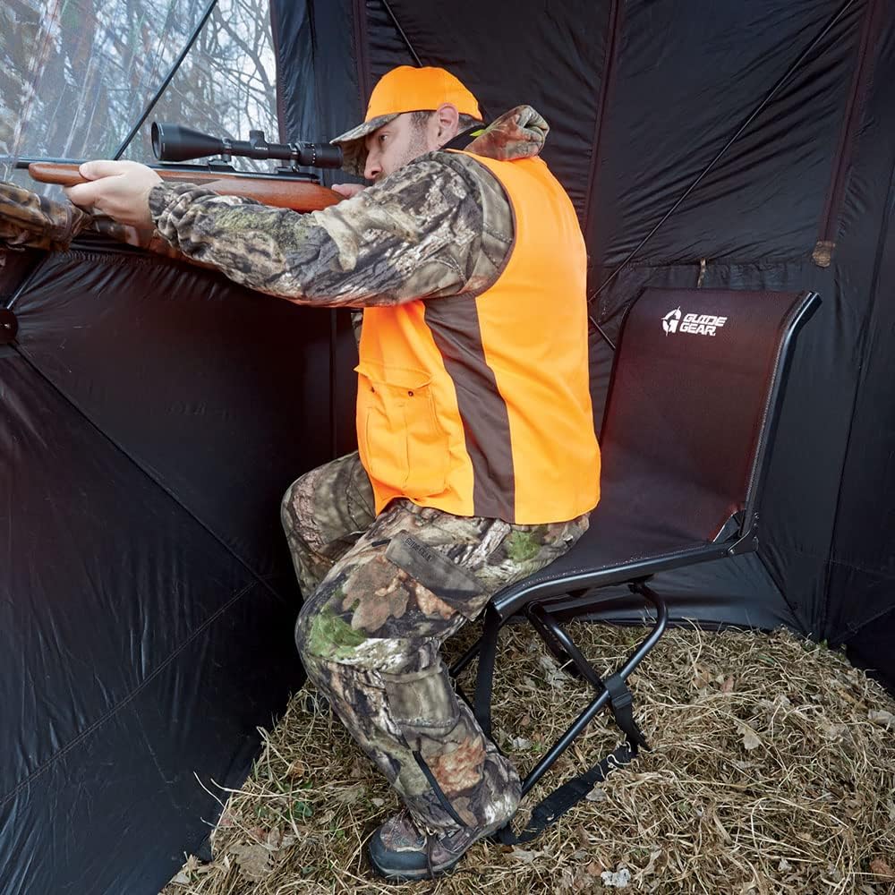 Portable Folding Swivel Chair 500-lb. Capacity G6457