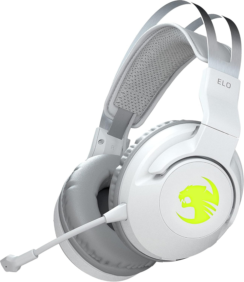 White Wireless Gaming Headset with Detachable Microphone H57065