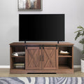 Farmhouse TV Stand for 65 inch TV with Sliding Barn Doors S838
