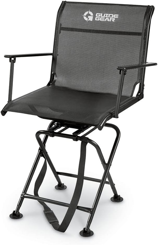 Portable Folding Swivel Chair 500-lb. Capacity G6457