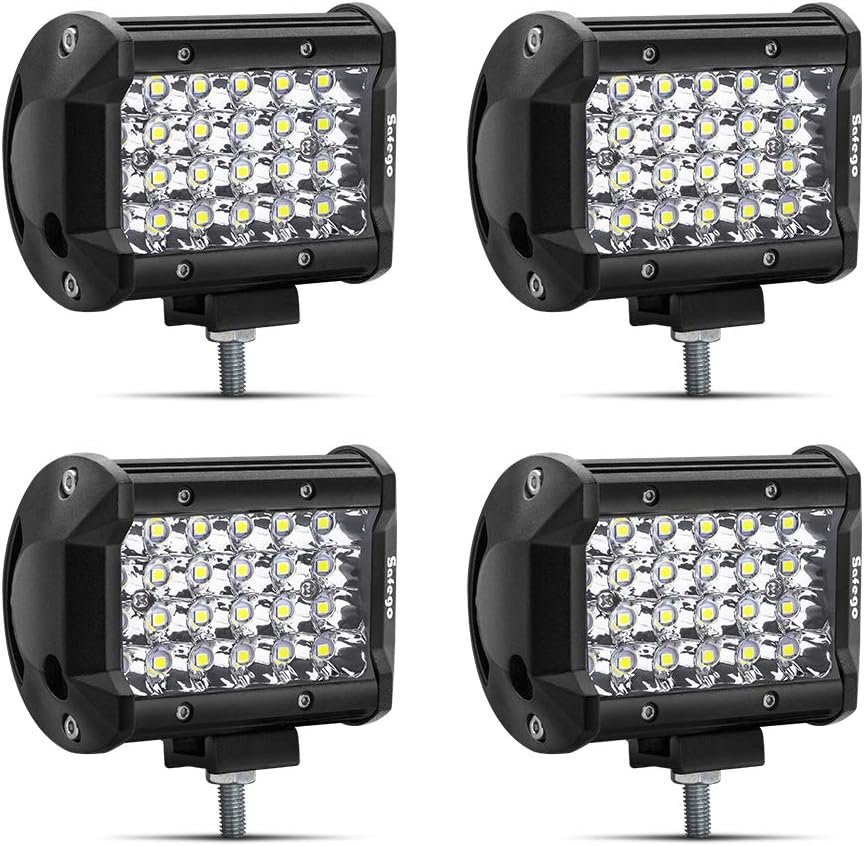 5 Inch Round LED Driving Lights 2pcs 68W Dual Color 6000K White & 3500K Amber Q4139