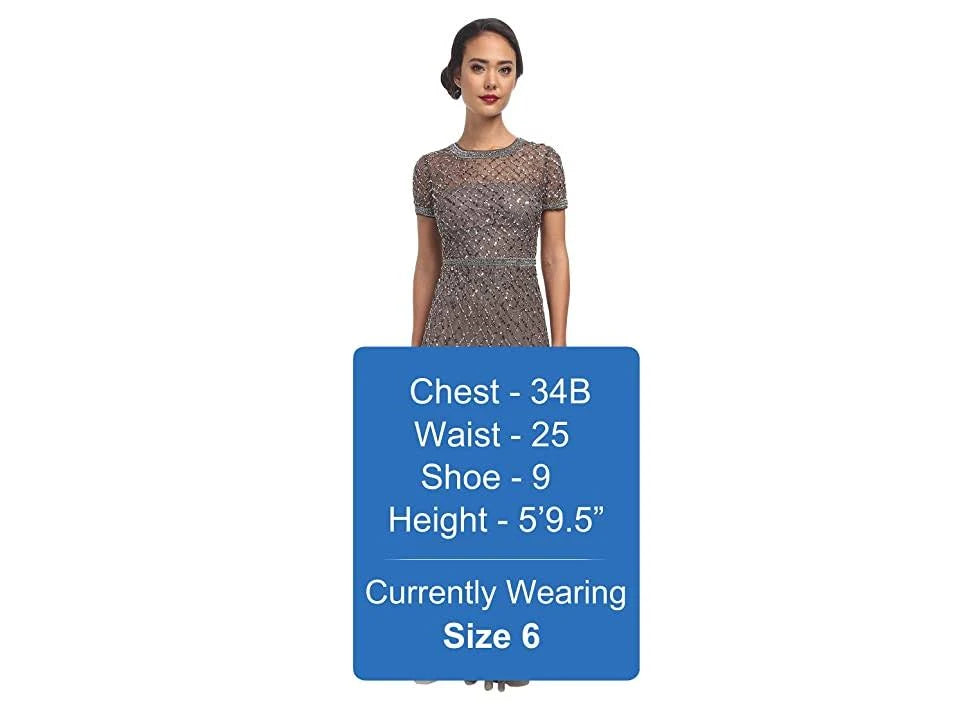 Cap Sleeve Beaded Gown N40903