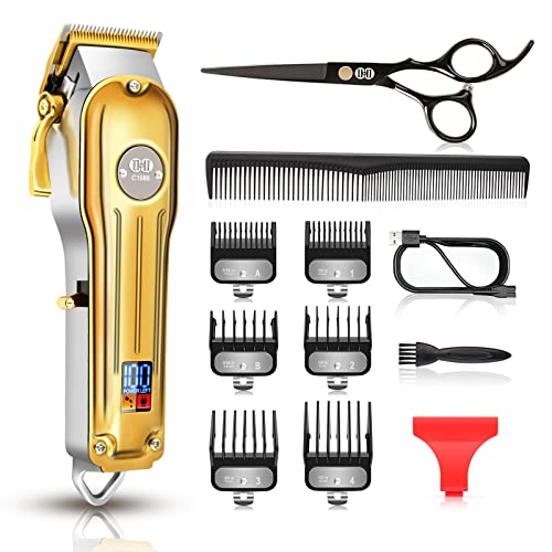 Hair Clippers, 12Pcs Cordless Rechargeable LCD Display Hair Beard Trimming Kit U42630