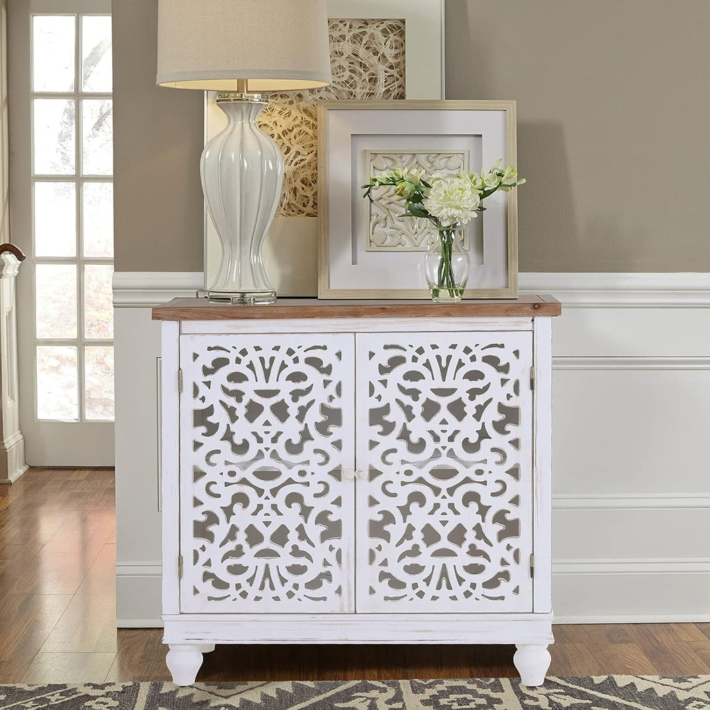 White 2 Door Storage Cabinet H676