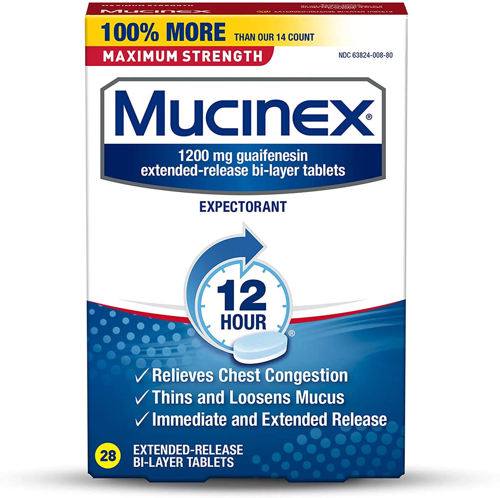 28 count Pack of 3 Extended-Release Expectorant Tablets E30407