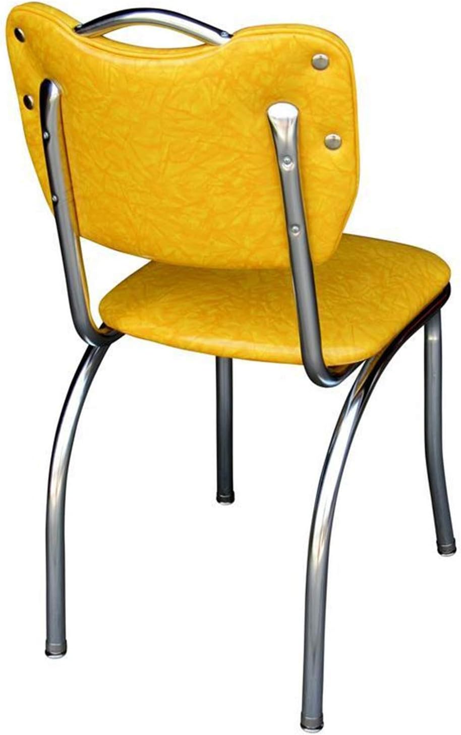 Cracked Ice Red Diner Chair with Pulled Seat J378199