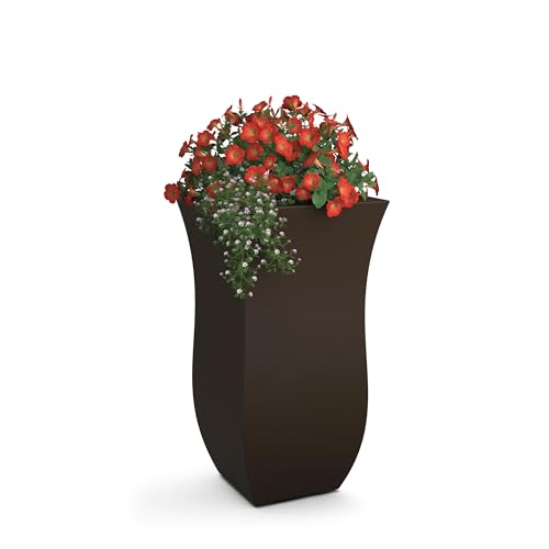 Black 30in Tall Planter with Removable Plug P374529