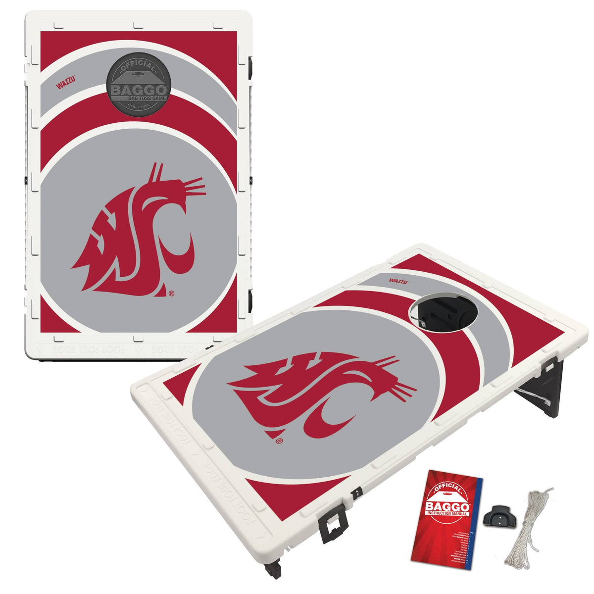 Red Grey Bean Bag Toss Cornhole Game W1611