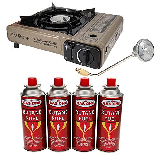 Dual Fuel Portable Camping Stove with Carrying Case X87502