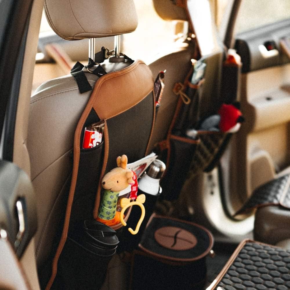 Black Navy Blue Car Seat Organizer B665