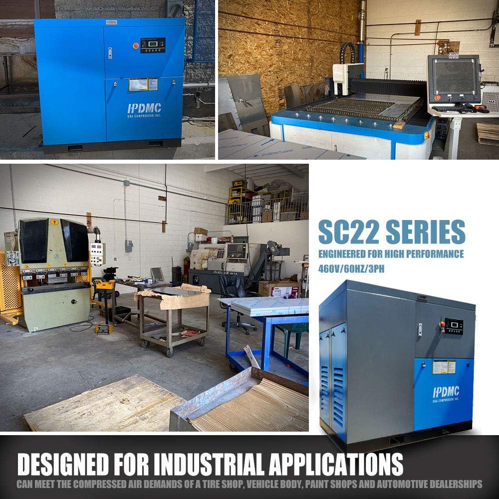 30HP 125CFM@125 PSI 460-480V 60Hz 3-Phase Heavy Duty Stationary Industrial Air Compressor R739