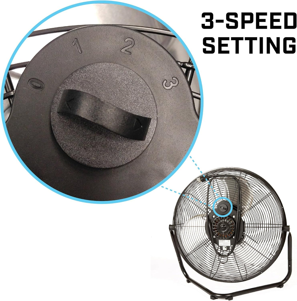 20 inch High Velocity Floor Fan S1135