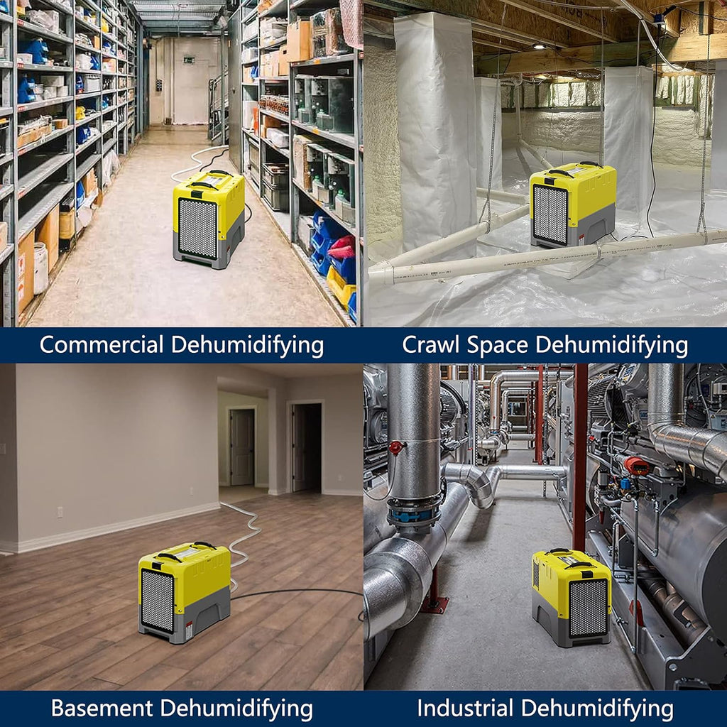 180 PPD Commercial Dehumidifier with Pump Drain Hose T854557