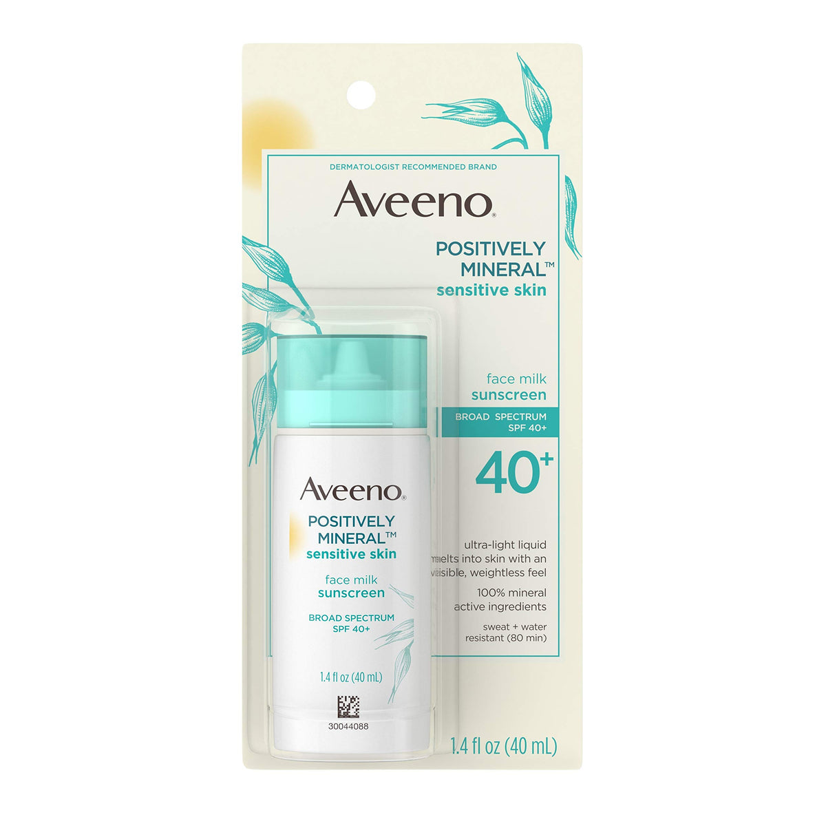 SPF 40+ Zinc Oxide & Titanium Dioxide Oil-Free Facial Sunscreen, 1.4 Fl. Oz W98198