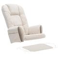Blue Suede Rocking Chair Cushion Set O7910