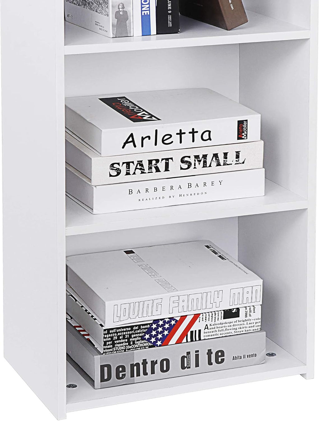 White 5-Shelf Wood Bookcase G595434