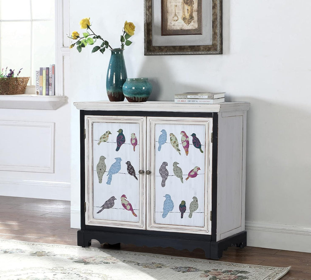 White 2 Door Storage Cabinet H676