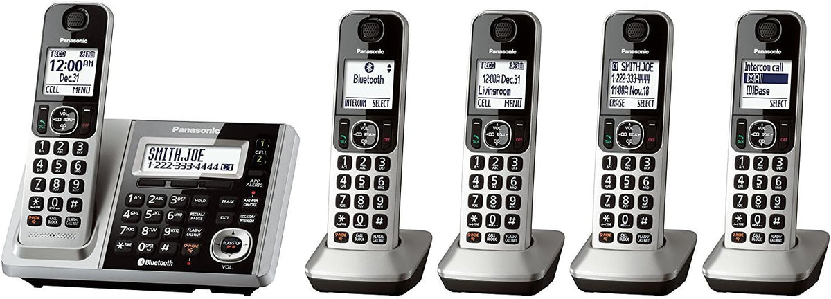 Cordless Phone and Answering Machine with 5 Handsets K302377