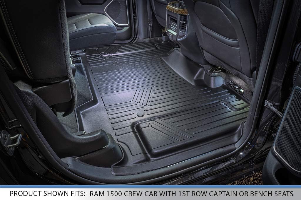 Custom Fit Floor Mats 2 Row Liner Set Black C141592