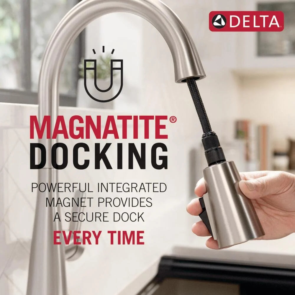 Single-Handle Pull-Down Kitchen Faucet Bronze D7373