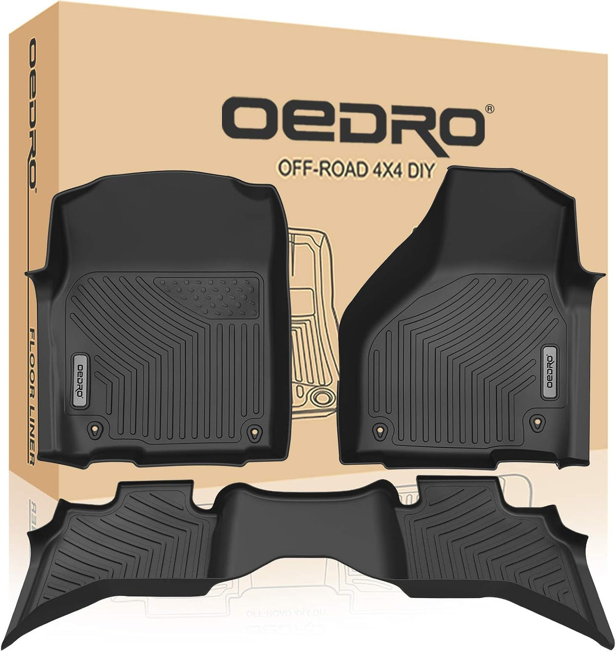 Custom Fit All Weather Front & 2nd Seat Floor Liners H216