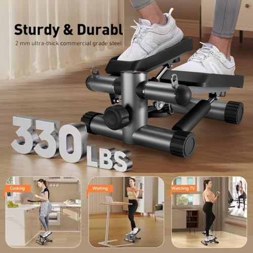 Mini Stepper with Resistance Bands and LCD Monitor H72204
