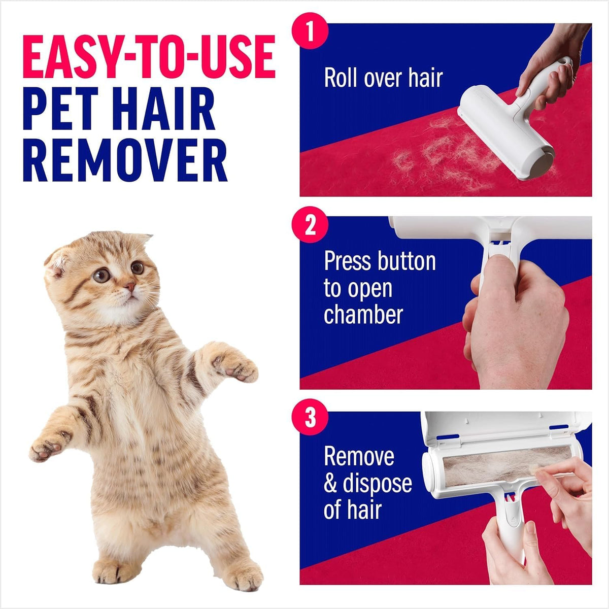 Reusable Lint Roller Pet Hair Remover S7752