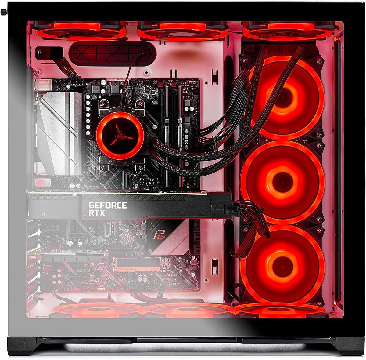 White Gaming Desktop PC with AMD Ryzen 7 5800X, RTX 3080 Ti, 1TB NVMe SSD, 16GB DDR4 S1950