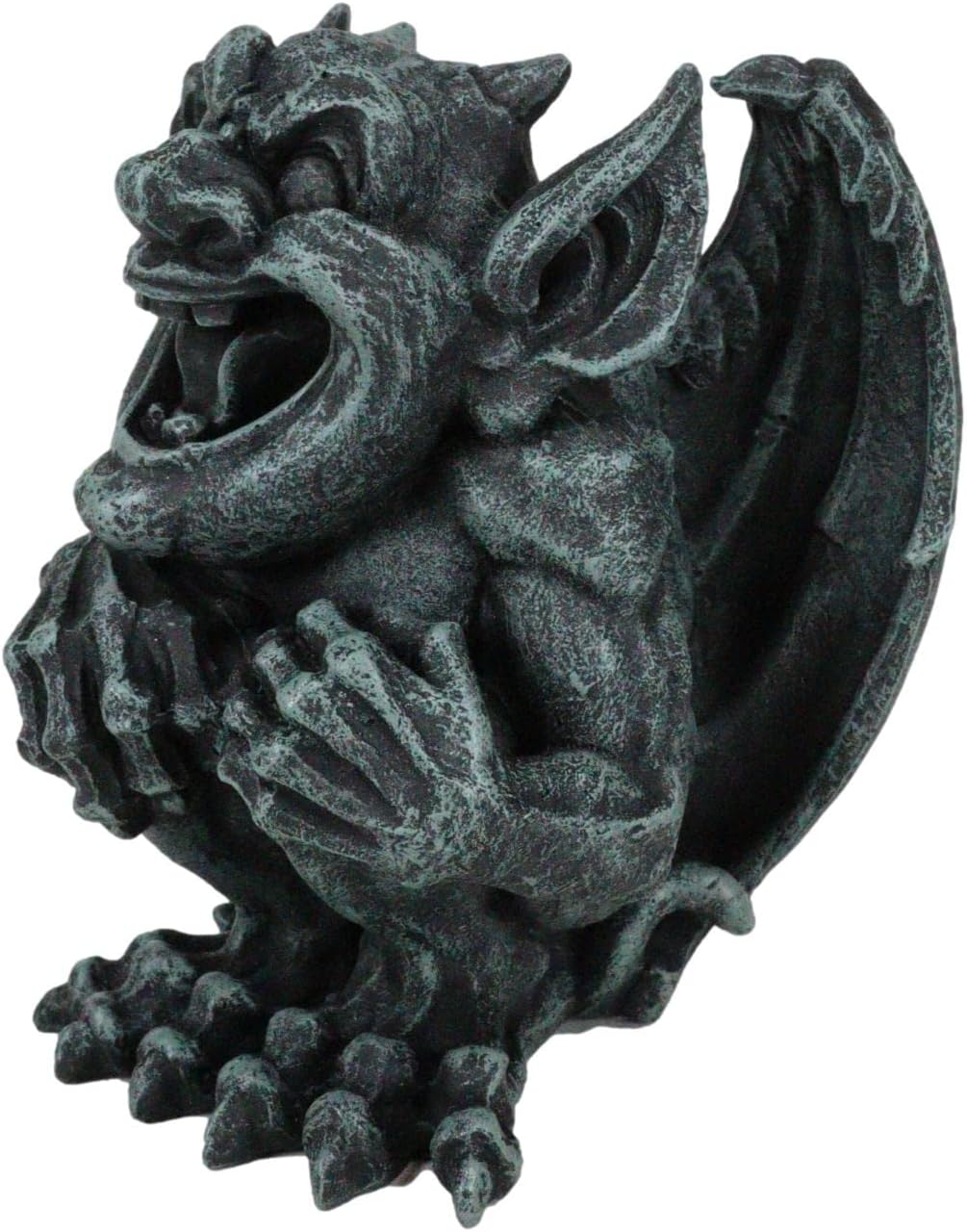 Gothic Winged Guardian Gargoyle Figurine Faux Stone Resin Sculpture C377