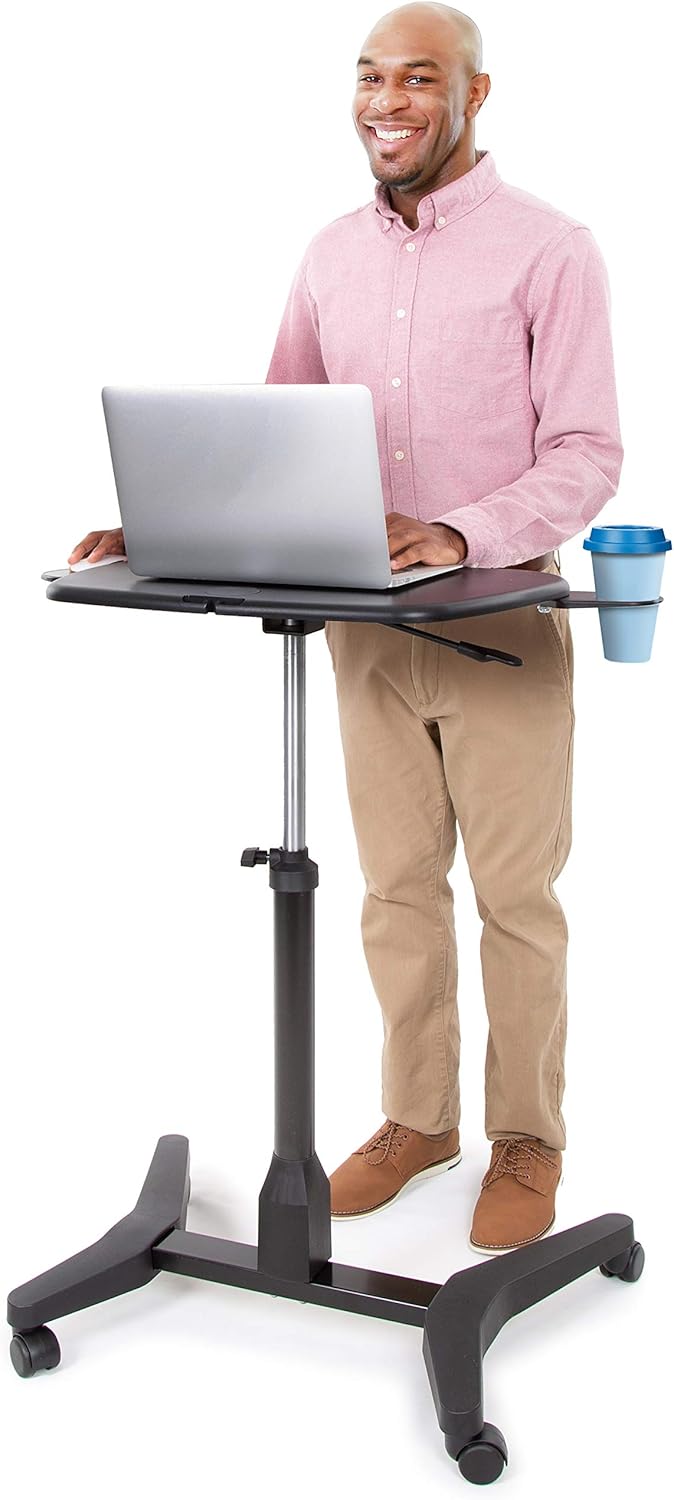 Portable Laptop Stand with Pull Out Mouse Pad & Cup Holder X54517
