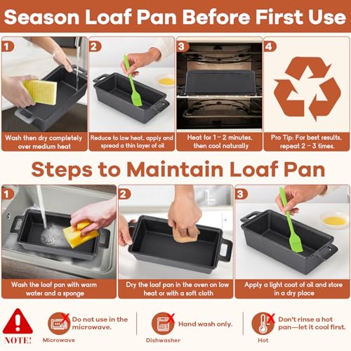 9 x 5 Inch Cast Iron Loaf Pan with Lid D917316