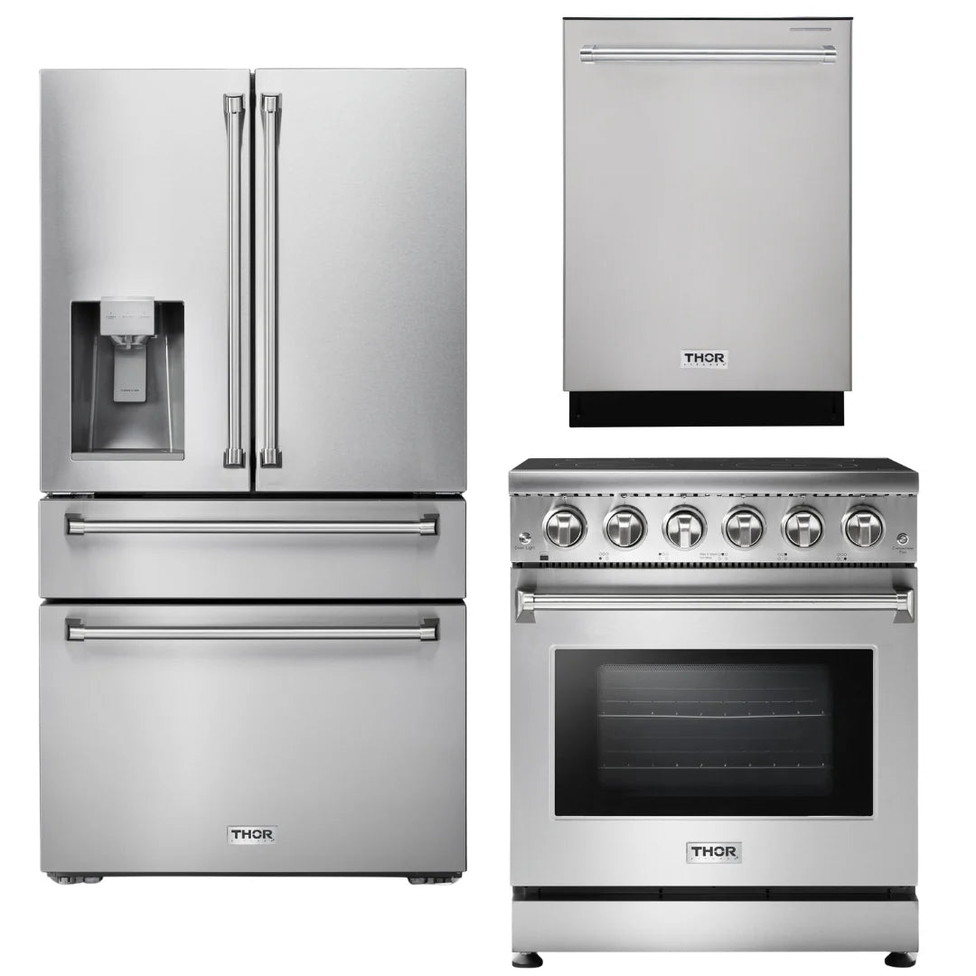 30 Electric Range, Refrigerator with Water and Ice Maker, Dishwasher N997110