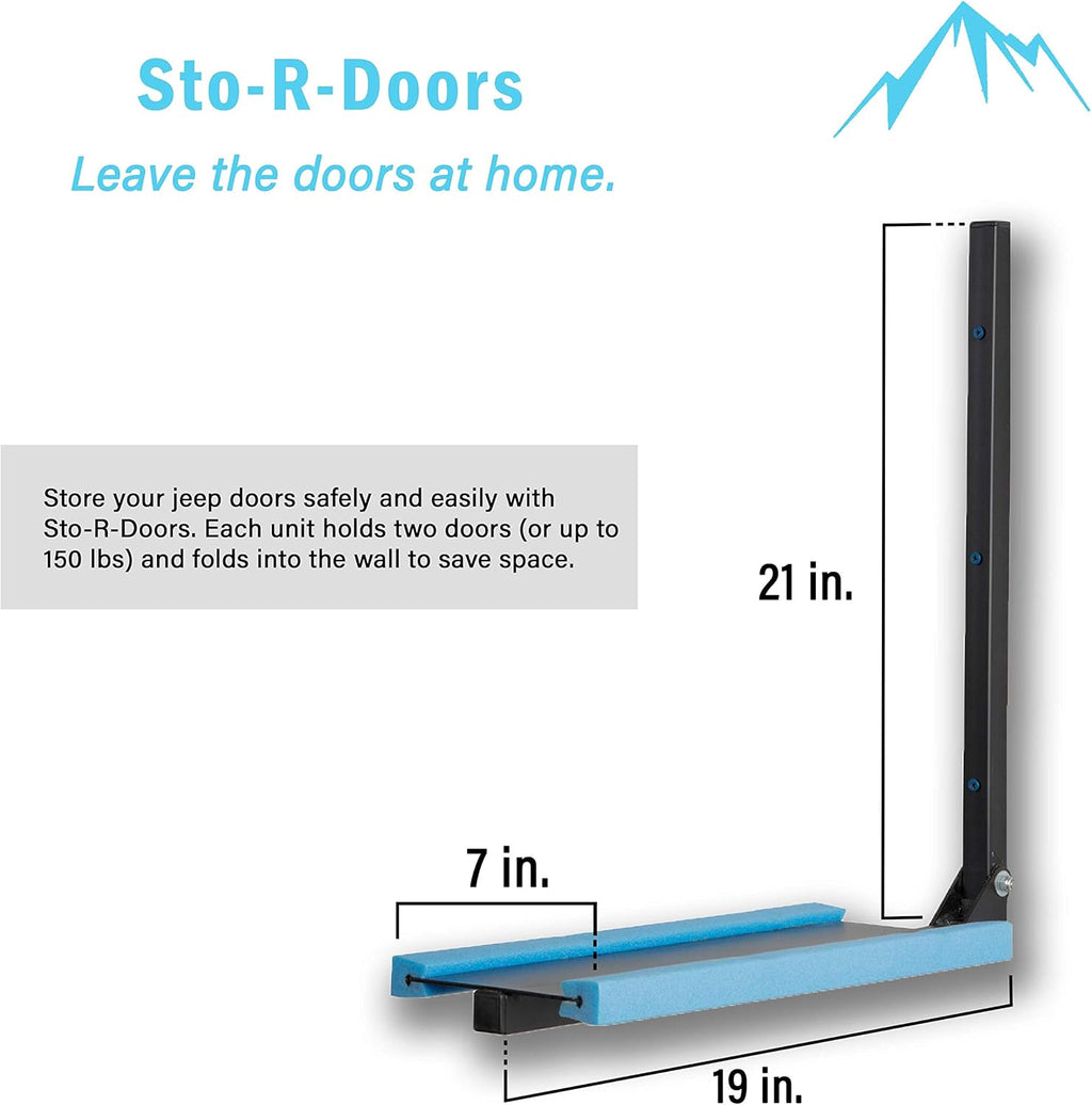 Wall Mounted Door Storage Racks Pack of 2 S8259