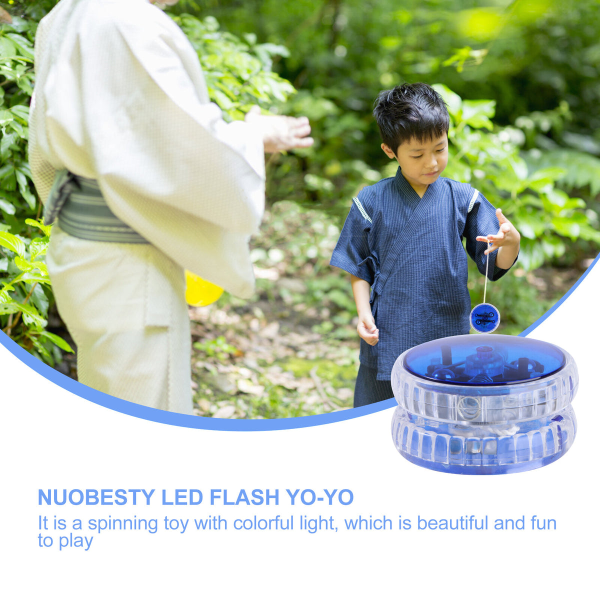 Blue LED Luminous Yoyo with String F32058