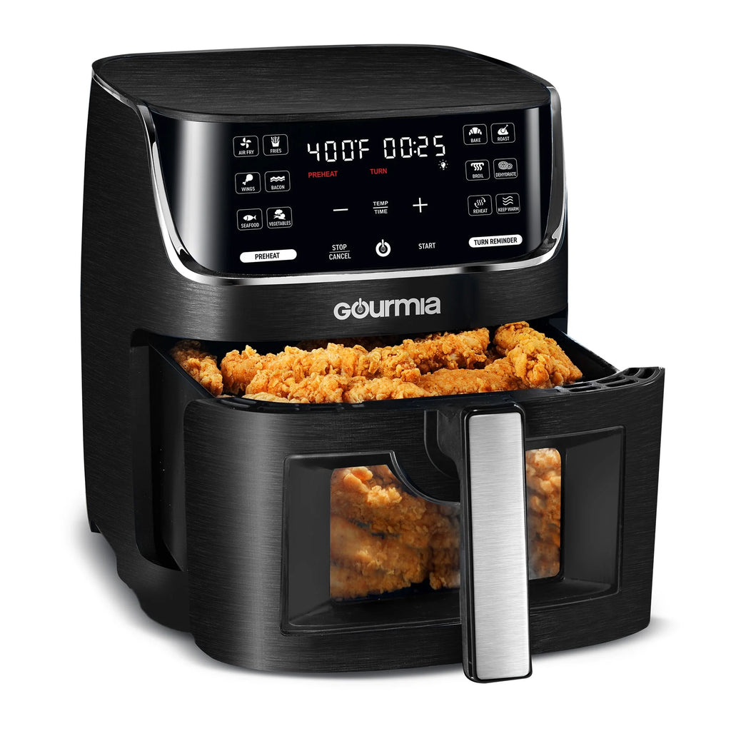 8 Qt Digital Window Air Fryer with 12 One-Touch Presets S8673