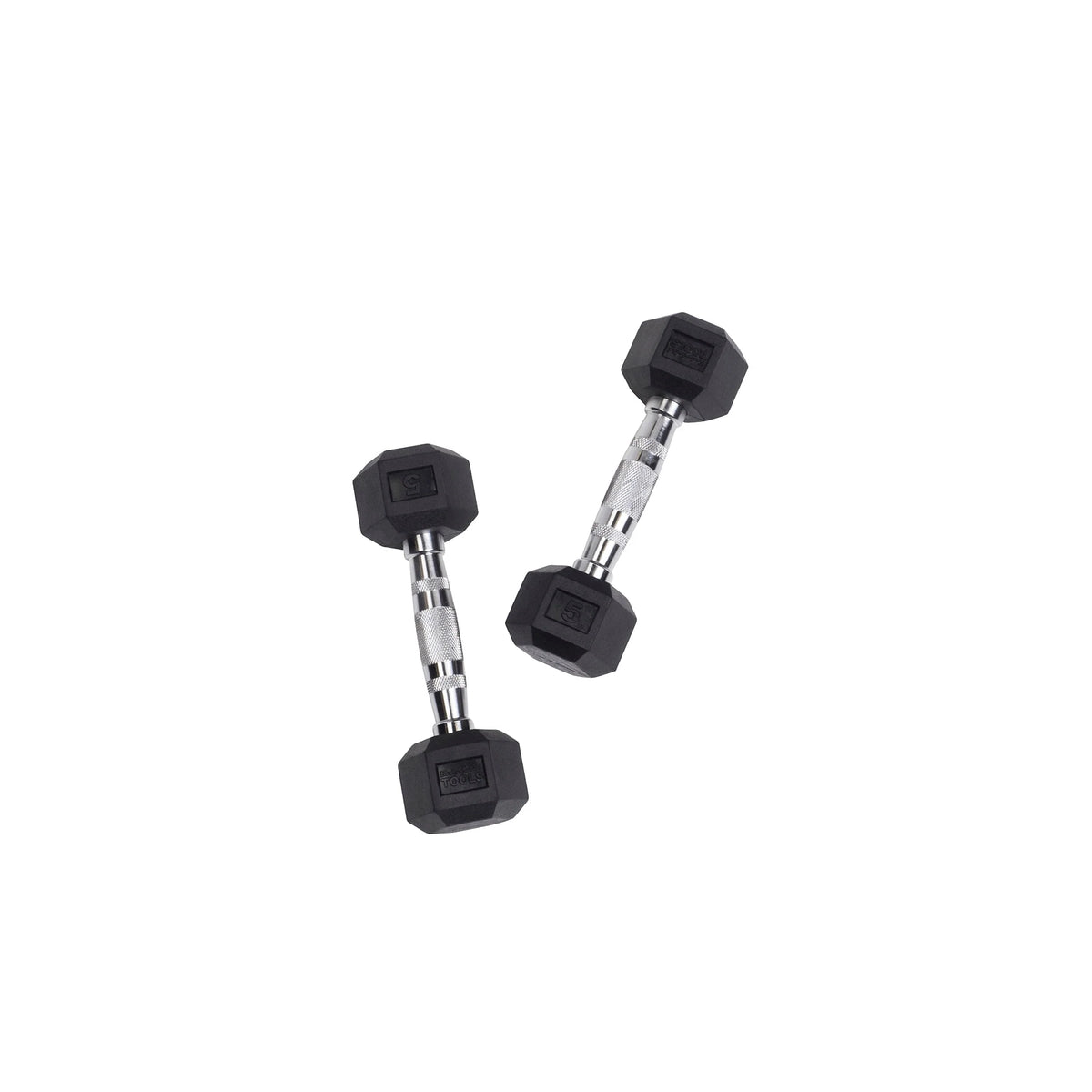 60 lbs. Rubber Hex Dumbbell Set F40238