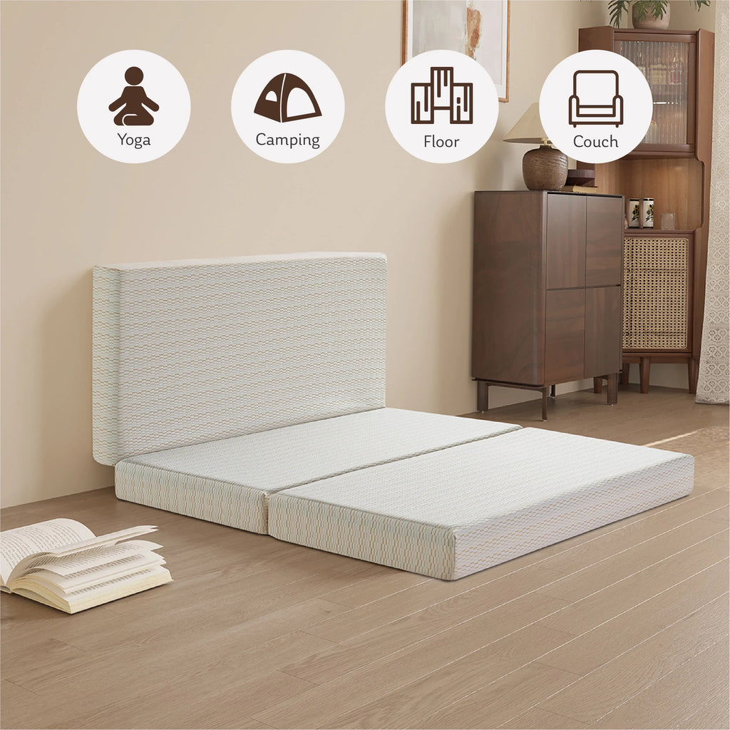 3 inch Twin Size Tri-Folding Memory Foam Mattress S154