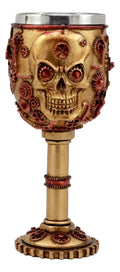Steampunk Skull Face Wine Goblet 6oz I5994