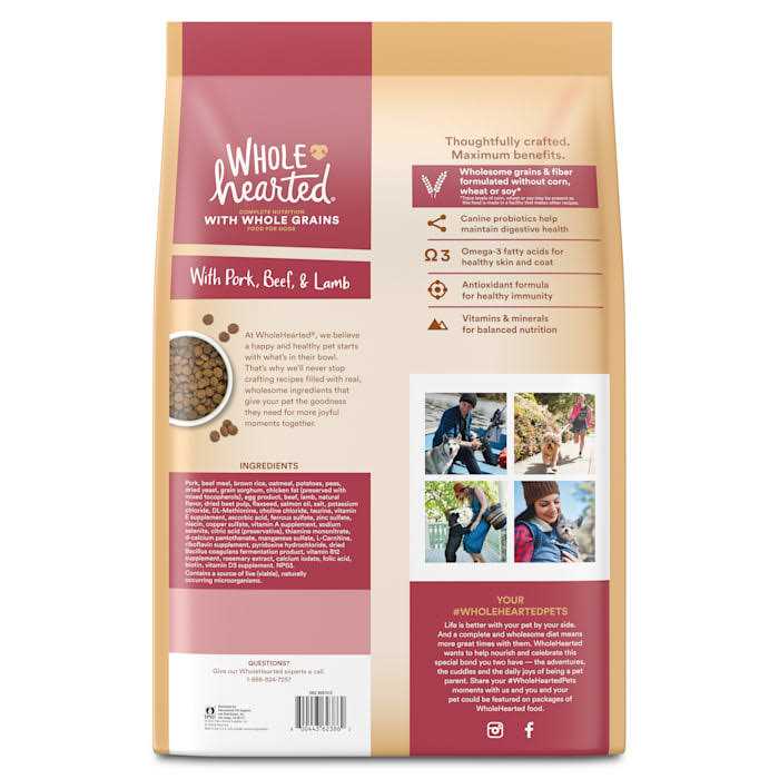 Whole Grains with Pork Beef & Lamb Dry Dog Food A31265